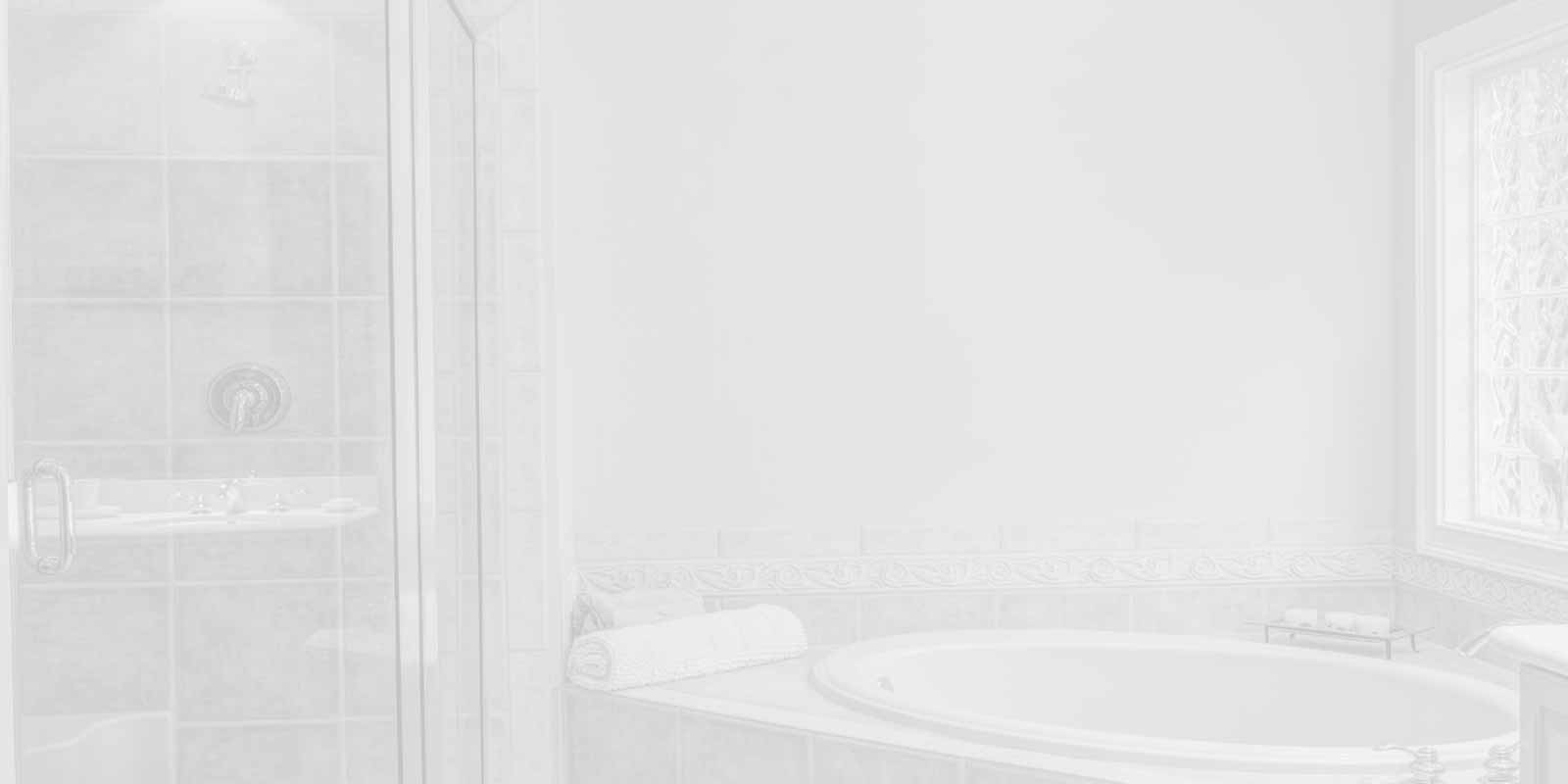 white and gray image of bath